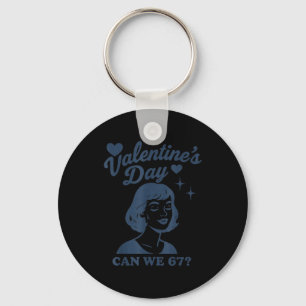 67 Meme Kunnen We 67 Valentijns Retro Vintage Hand Sleutelhanger