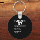 67 Meme Leuk Feit - Six Seven Gen Alpha Z Grappig Sleutelhanger (Voorkant)