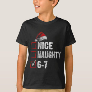 67 Meme Leuk Stout 67 Grappige Kerst Jongens Meisj T-shirt