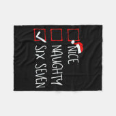 67 Meme Leuk Stout Zes Zeven Gen Alpha Grappig Ker Fleece Deken (Voorkant (Horizontaal))