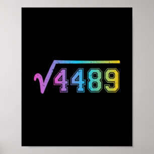 67 Meme Leuke Vierkantswortel 4489 Tiener Zes Zeve Poster