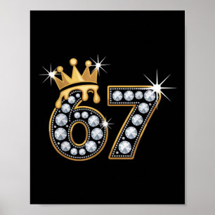 67 Meme Luxe Kroon Drip Elegante Koninklijke Zes Z Poster