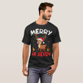 67 Meme Merry Six Seven Reindeer Funny Christmas W T-shirt (Voorkant volledig)