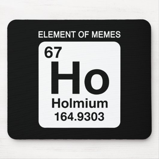 67 Meme Number Element Of Memes Periodic Table 6 7 Muismat (Voorkant)