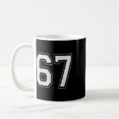67 Meme Nummer Zes Zeven Gen Alpha Jargon 6 7 Koffiemok (Links)