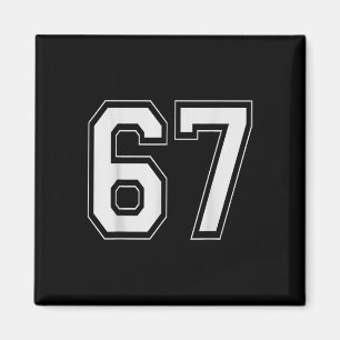 67 Meme Nummer Zes Zeven Gen Alpha Jargon 6 7 Magneet