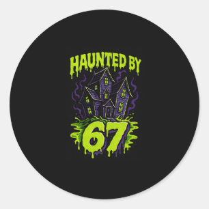 67 Meme Ouders Halloween Kostuum Brain Rot 6-7 Si Ronde Sticker