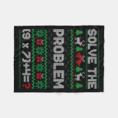 67 Meme Pemdas Math Joke Teacher Ugly Christmas Sw Fleece Deken (Voorkant (Horizontaal))