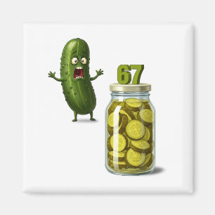67 Meme Pickle Verrassing Een Pot Gesneden Augurke Magneet