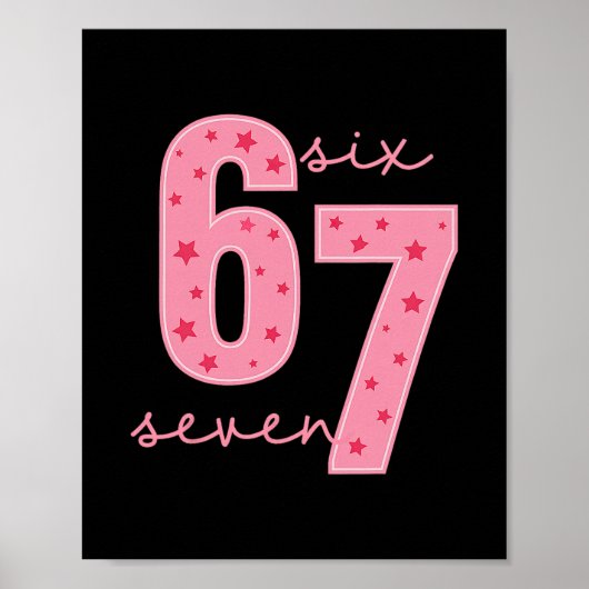 67 Meme Poster (Voorkant)