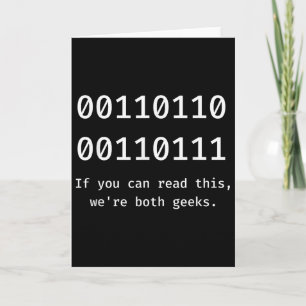 67 Meme programmeur binaire code grappig zes zeven Kaart