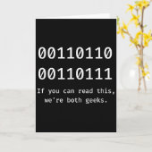 67 Meme programmeur binaire code grappig zes zeven Kaart (Gele Bloem)