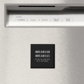 67 Meme programmeur binaire code grappig zes zeven Magneet (Insitu (Vaatwasser))