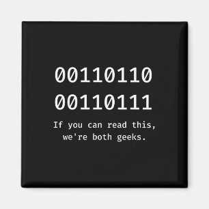 67 Meme programmeur binaire code grappig zes zeven Magneet