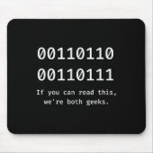 67 Meme programmeur binaire code grappig zes zeven Muismat (Voorkant)