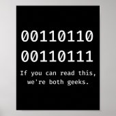 67 Meme programmeur binaire code grappig zes zeven Poster (Voorkant)