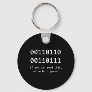 67 Meme programmeur binaire code grappig zes zeven Sleutelhanger