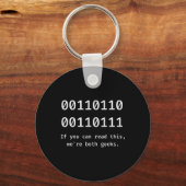 67 Meme programmeur binaire code grappig zes zeven Sleutelhanger (Voorkant)