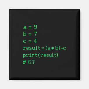 67 Meme Python Code Result Geek Humor Zes Zeven Pr Magneet