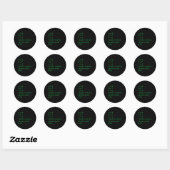 67 Meme Python Code Result Geek Humor Zes Zeven Pr Ronde Sticker (Vel)