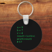 67 Meme Python Code Result Geek Humor Zes Zeven Pr Sleutelhanger (Voorkant)