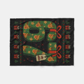 67 Meme Reindeer Christmas Ugly Sweater Xmas Celeb Fleece Deken (Voorkant (Horizontaal))