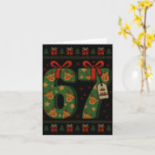 67 Meme Reindeer Christmas Ugly Sweater Xmas Celeb Kaart (Gele Bloem)