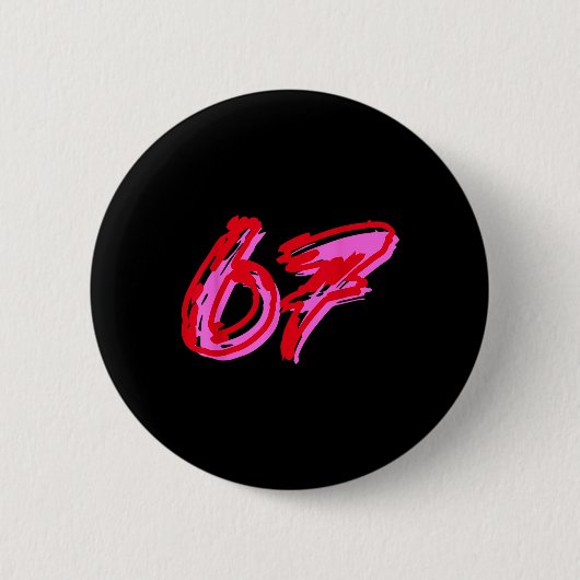 67 Meme  Ronde Button 5,7 Cm (Voorkant)