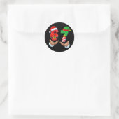 67 Meme Santa's Hands Ronde Sticker (Tas)