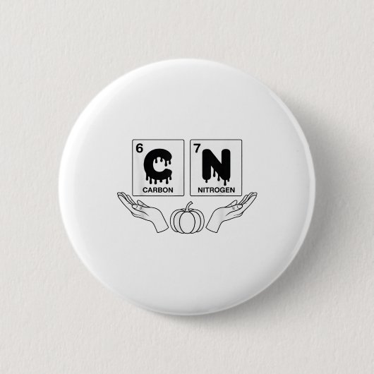 67 Meme Science Chemistry Funny Pumpkin Art Nerd J Ronde Button 5,7 Cm (Voorkant)