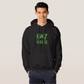 67 Meme Shamrocks Six Seven Shamrocks 6-7 St Patri Hoodie (Voorkant volledig)