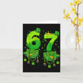 67 Meme Shamrocks Six Seven Shamrocks 6-7 St Patri Kaart (Gele Bloem)