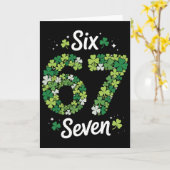 67 Meme Shamrocks St. Patrick's Day 6-7 Kinderen M Kaart (Gele Bloem)
