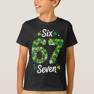 67 Meme Shamrocks St Patricks Day 6-7 Kinderen Mei T-shirt