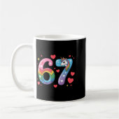 67 Meme Shirt Number Funny Six Seven 6 7  Koffiemok (Links)