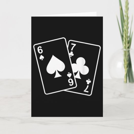 67 Meme Six Seven 6–7 Funny Playing Cards  Kaart (Voorkant)