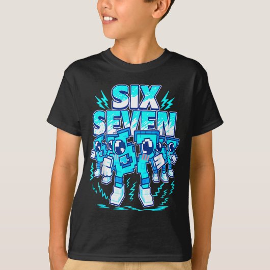 67 Meme Six Seven 6 7 Italian Brainrot Birthday Ki T-shirt (Voorkant)