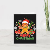 67 Meme Six Seven 6 7 Meme Funny Christmas Gingerb Kaart (Voorkant)