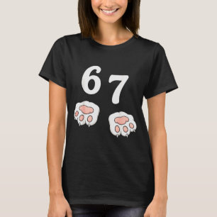 67 Meme Six Seven 6 7 Shirt Meme Grappige Kat 67