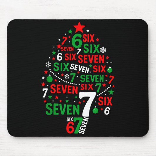 67 Meme Six Seven Boys Girls Kids Christmas Tree  Muismat (Voorkant)
