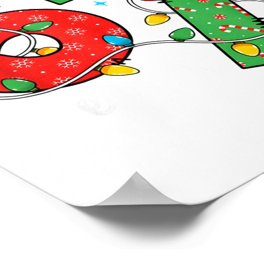 67 Meme Six Seven Brain Rot 6-7 Christmas Lights F Poster (Hoek)