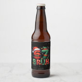 67 Meme Six Seven Bruh Funny Christmas 6 7 Bier Etiket (Voorkant)