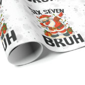 67 Meme Six Seven Bruh Funny Christmas 6 7 Cadeaupapier (Rol Hoek)