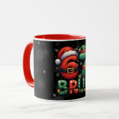 67 Meme Six Seven Bruh Funny Christmas 6 7 Mok (Voorkant links)