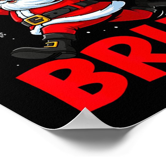 67 Meme Six Seven Bruh Santa Baseball Funny Christ Poster (Hoek)