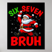 67 Meme Six Seven Bruh Santa Baseball Funny Christ Poster (Voorkant)