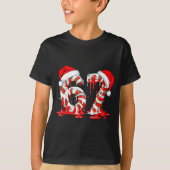 67 Meme Six Seven Candy Canes Drip Christmas Pajam T-shirt (Voorkant)