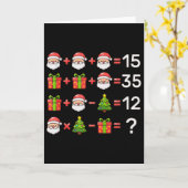 67 Meme Six Seven Christmas Math Equation Xmas Log Kaart (Gele Bloem)