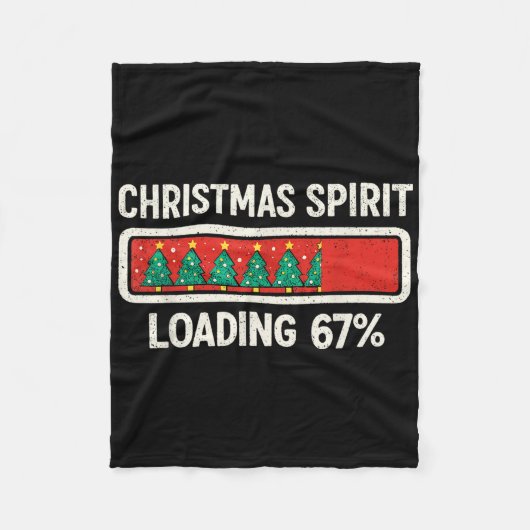 67 Meme Six Seven Christmas Spirit Loading Gen Z A Fleece Deken (Voorkant)