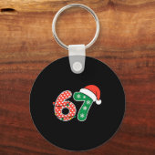67 Meme Six Seven Funny Christmas 6 7 Meme Men Wom Sleutelhanger (Voorkant)